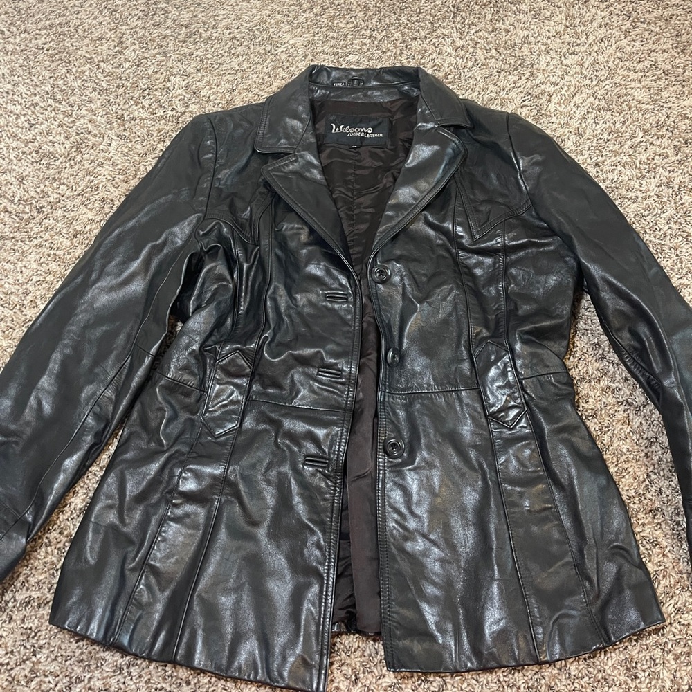 Vintage Wilson leather and suede leather jacket